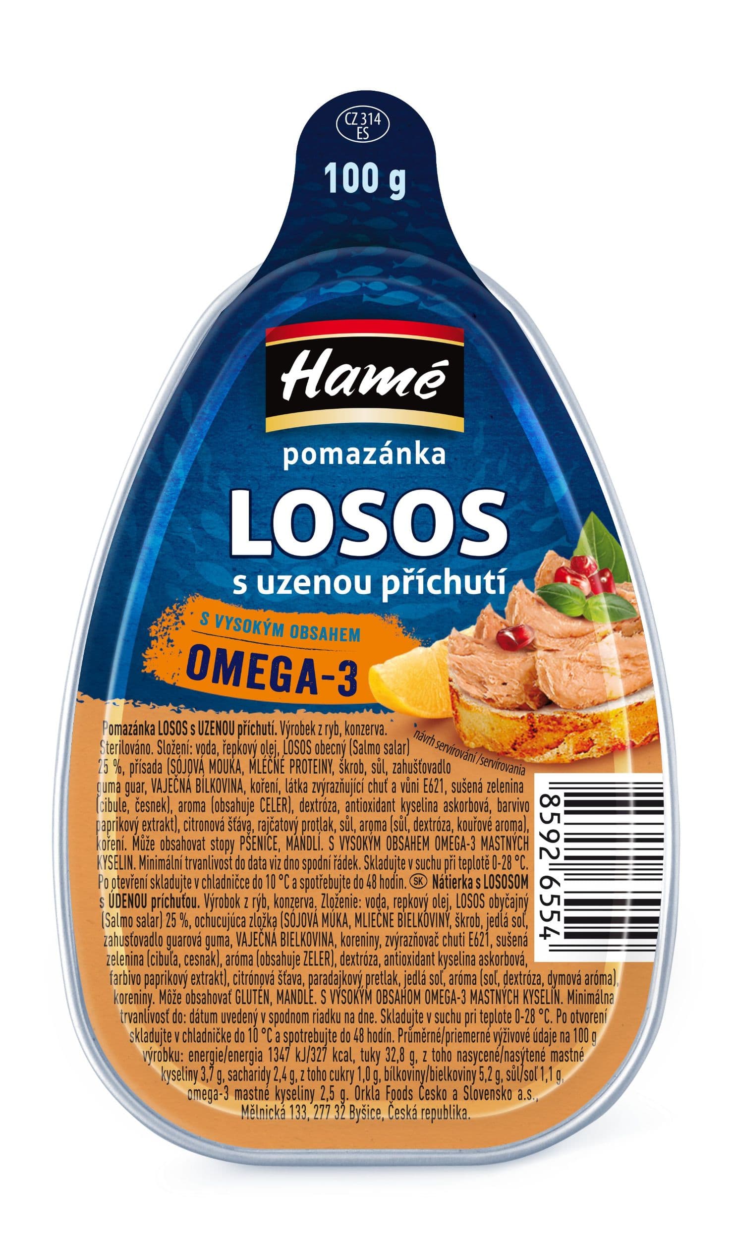 Hamé Pomazánka losos uzená příchuť 100g