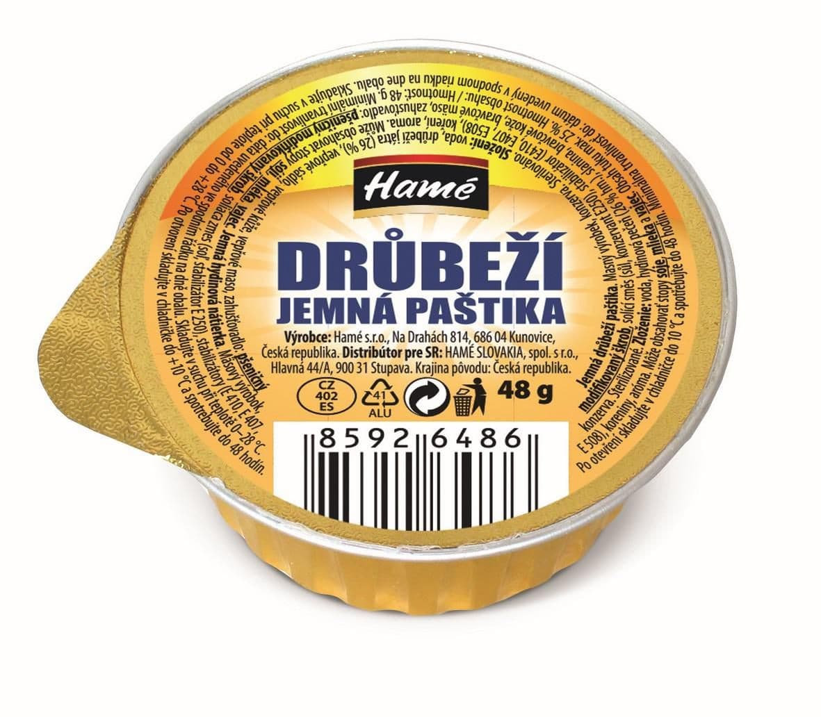 Hamé Jemná drůbeží paštika 48 g