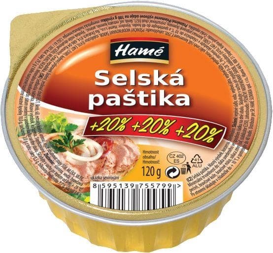 Hamé Selská paštika 120 g