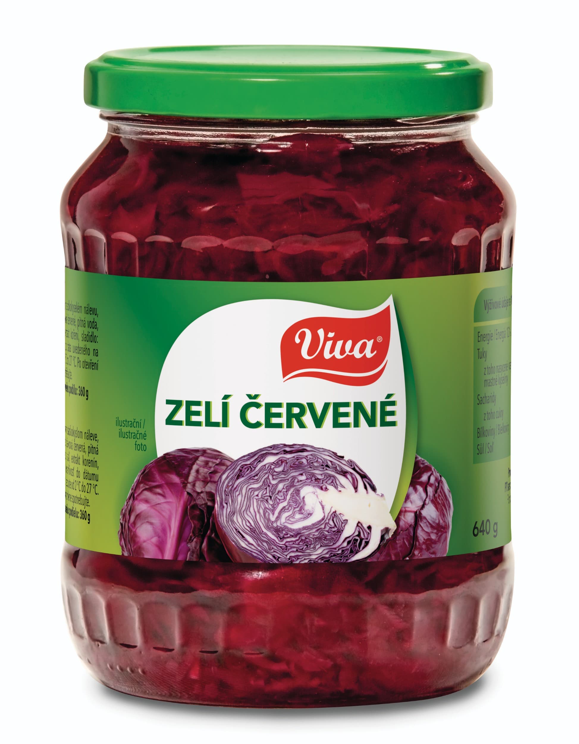 Viva Gourmet Zelí červené ve sladkokyselém kořeněném nálevu s cibulí 640 g