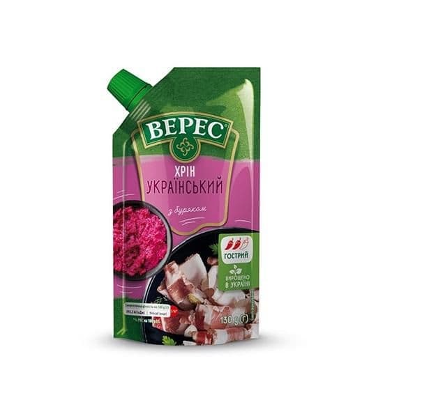 Veres Křen Ukrajinský s červenou řepou pálivý 130g