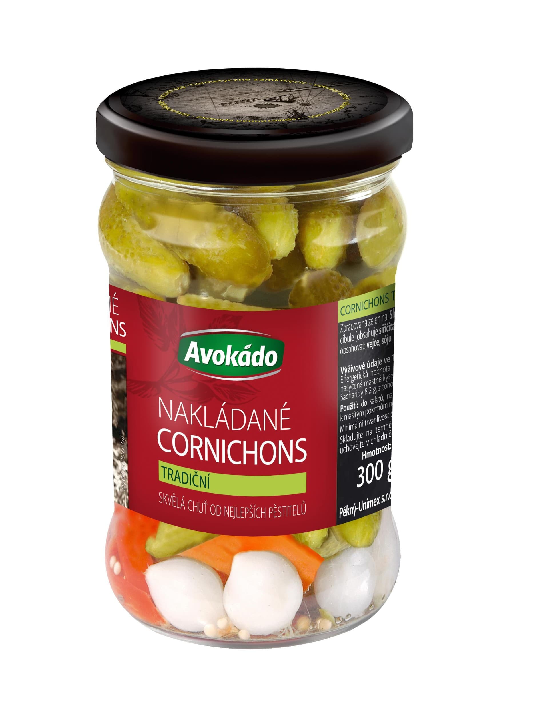 Avokádo Nakládané Cornichons tradiční 300g
