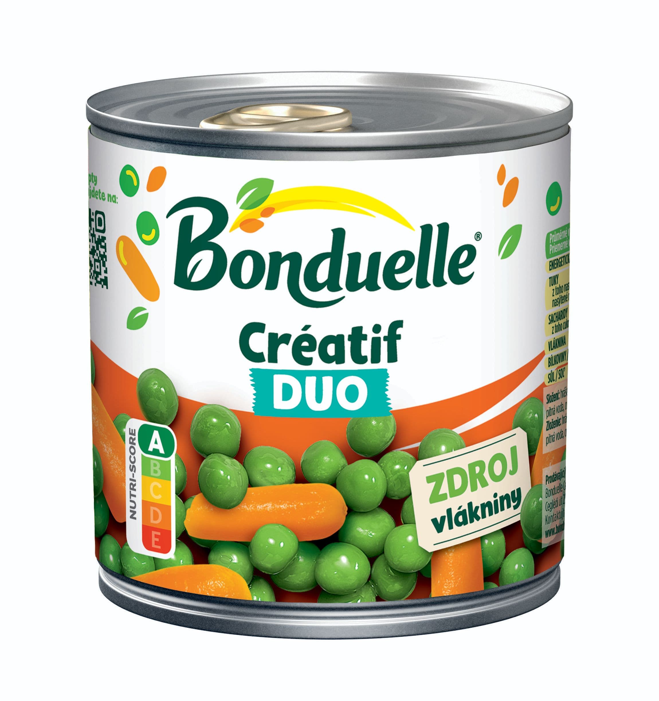 Bonduelle Créatif Hrášek s baby karotkou Duo Mix 425 ml