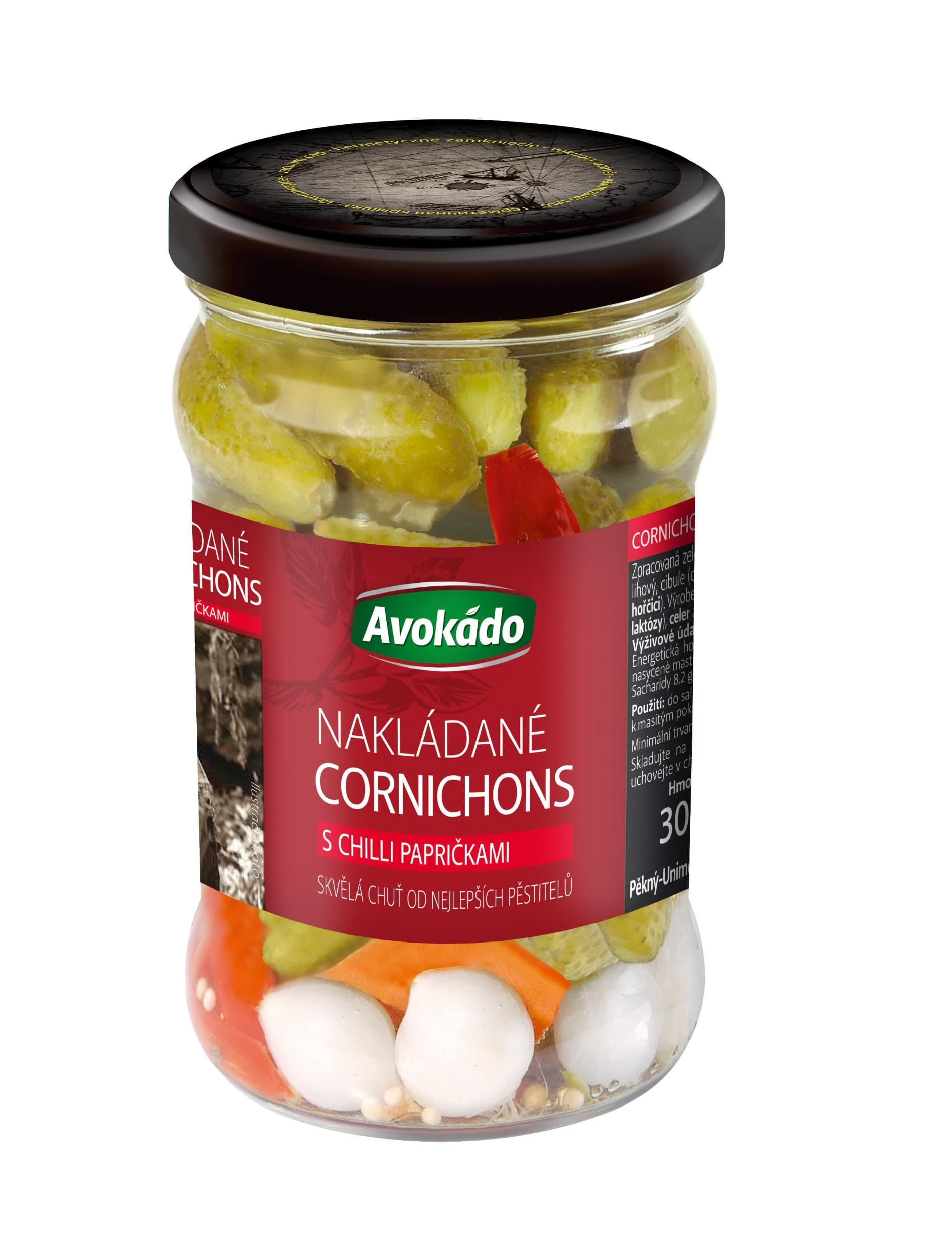 Avokádo Nakládané Cornichons 300 g