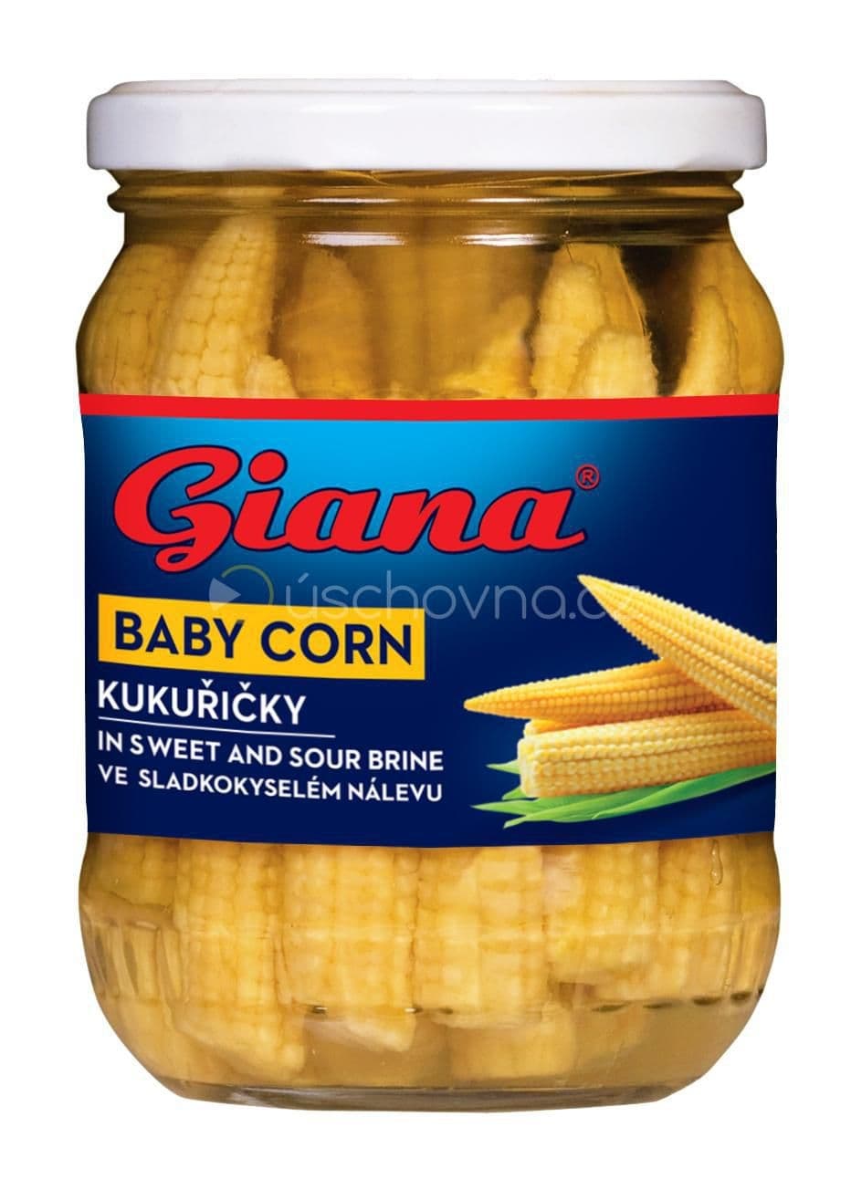Giana Kukuřičky v sladkokyselém nálevu 340 g