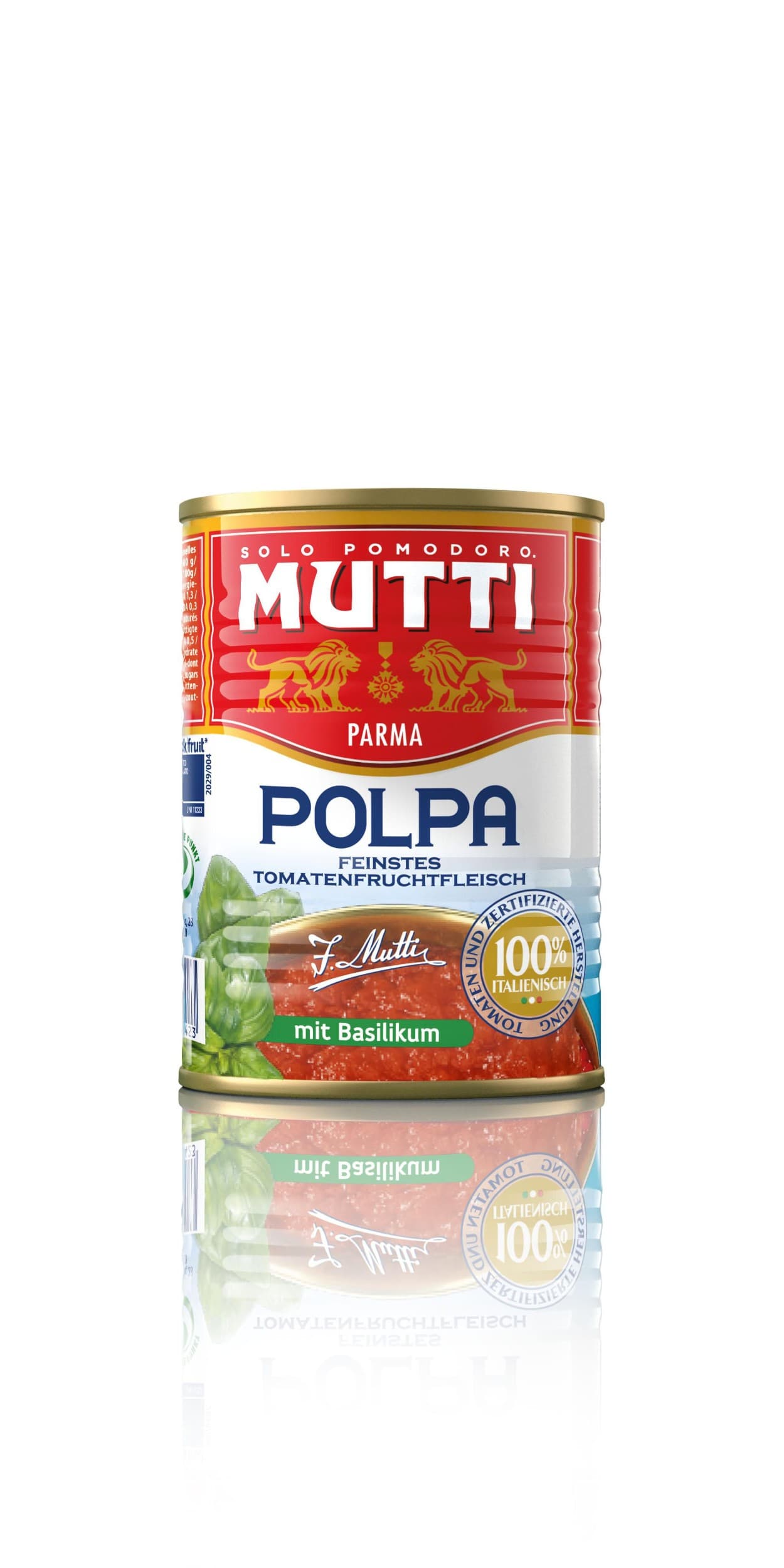 Mutti Jemně krájená rajčata s bazalkou 400 g