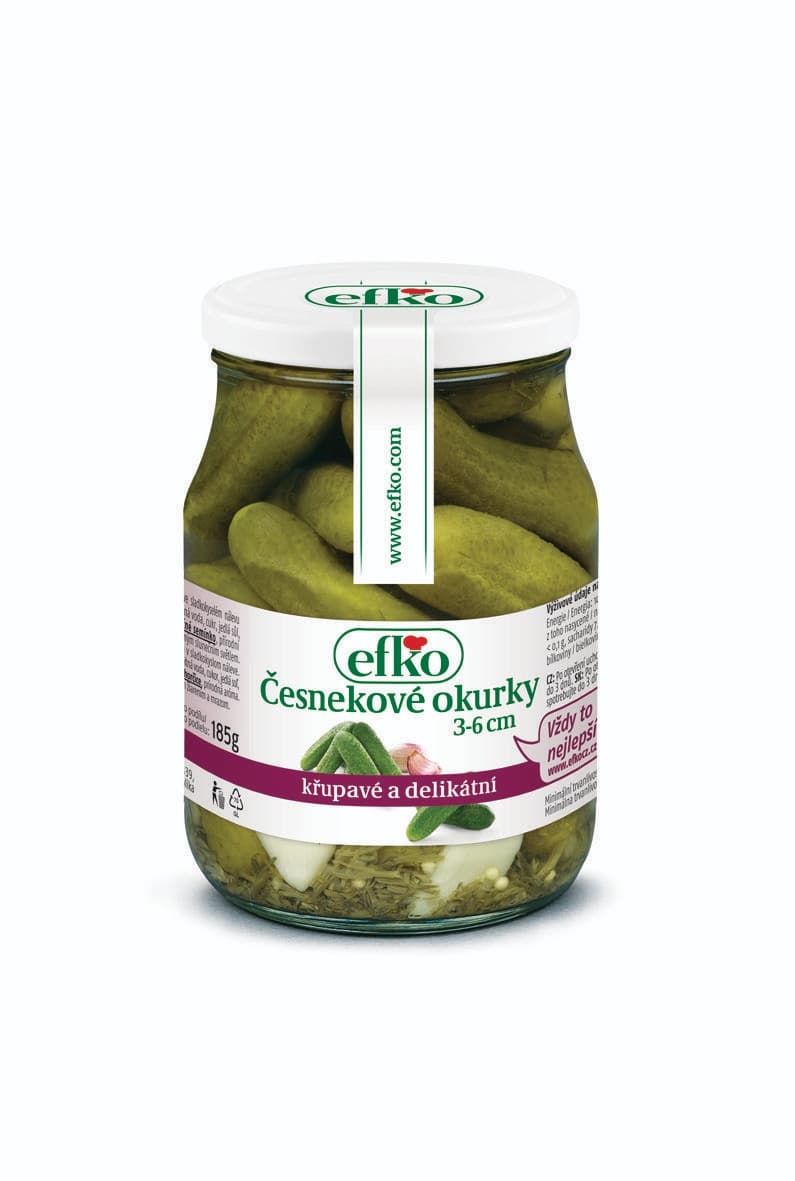 Efko Česnekové okurky 370 ml