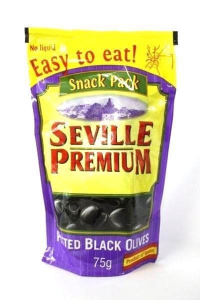 Seville Premium Černé olivy bez pecky 75 g