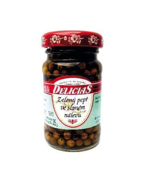 Delicias Zelený pepř ve slaném nálevu 50 g