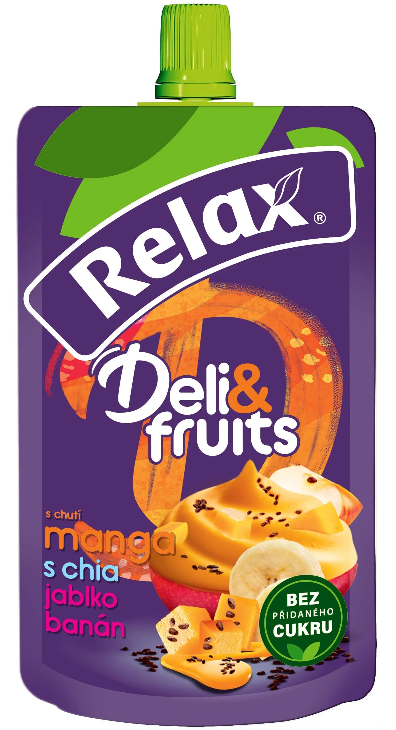 Relax Deli&fruits pyré Mango-Chia-jablko-banán 170g