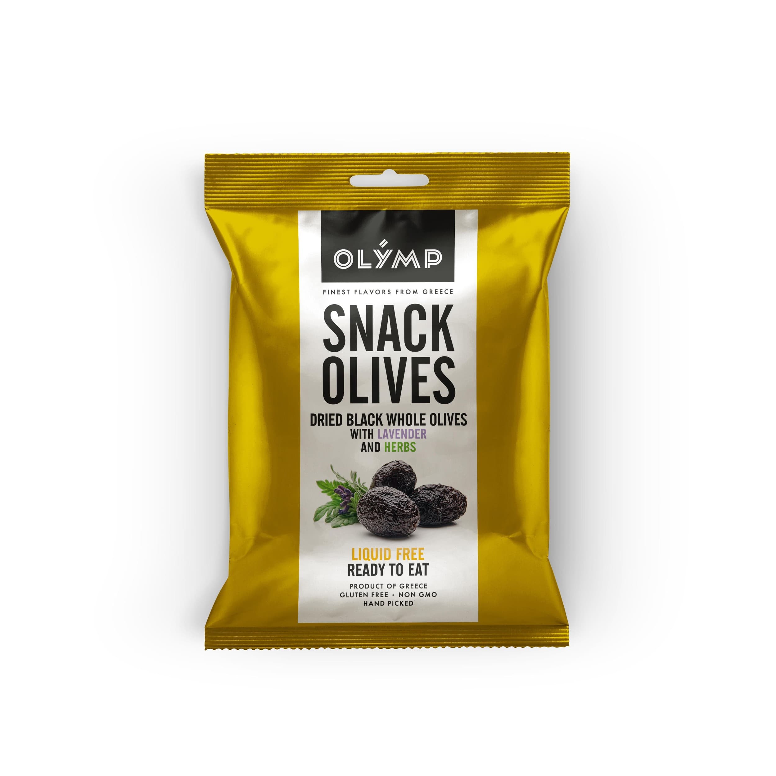 Olymp Sušené celé černé olivy levandule-bylinky 70g
