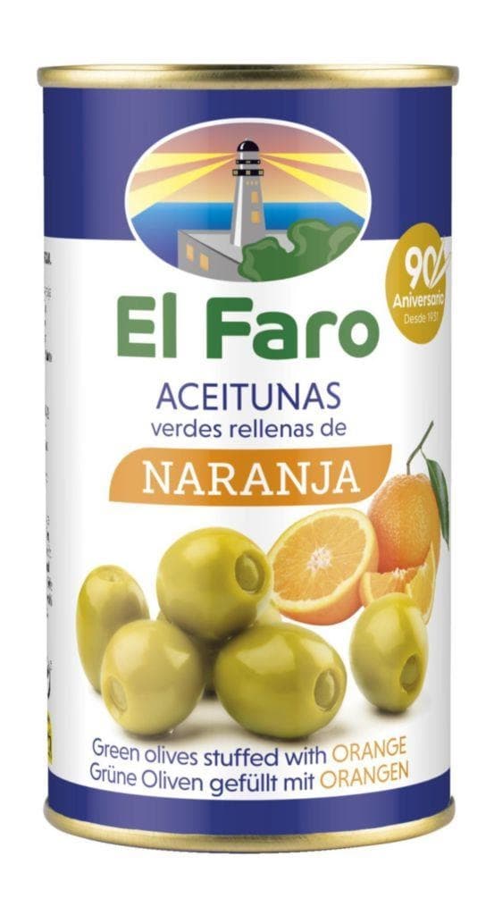 El Faro Zelené olivy plněné pomerančem 350 g