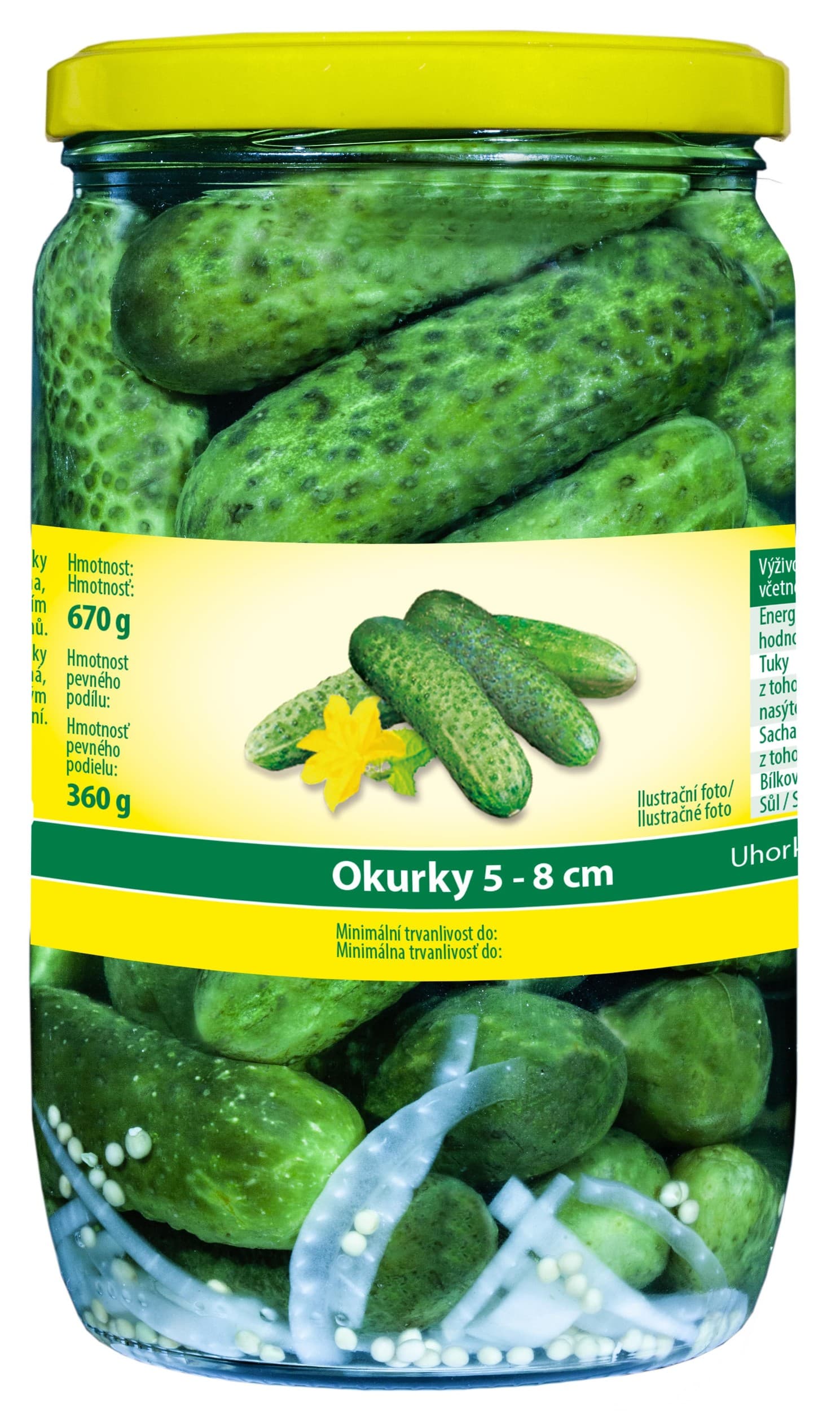 Machland Okurky 5-8cm 670 g