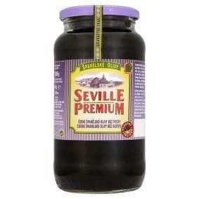 Seville Premium Černé španělské olivy bez pecky 935 g