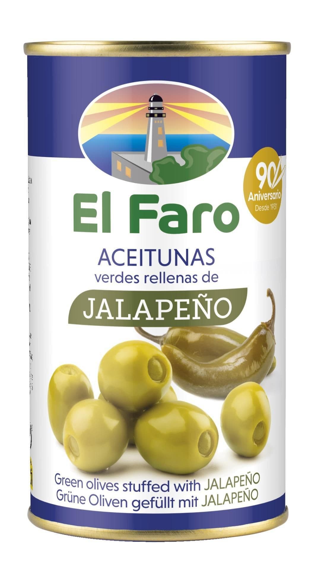 El Faro Zelené olivy plněné jalapeňos 350 g