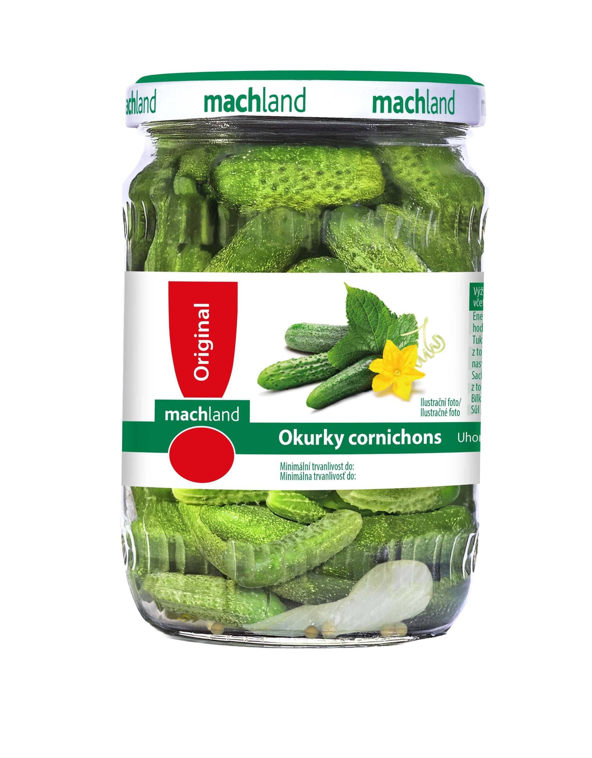 Machland Okurky cornichons 550g