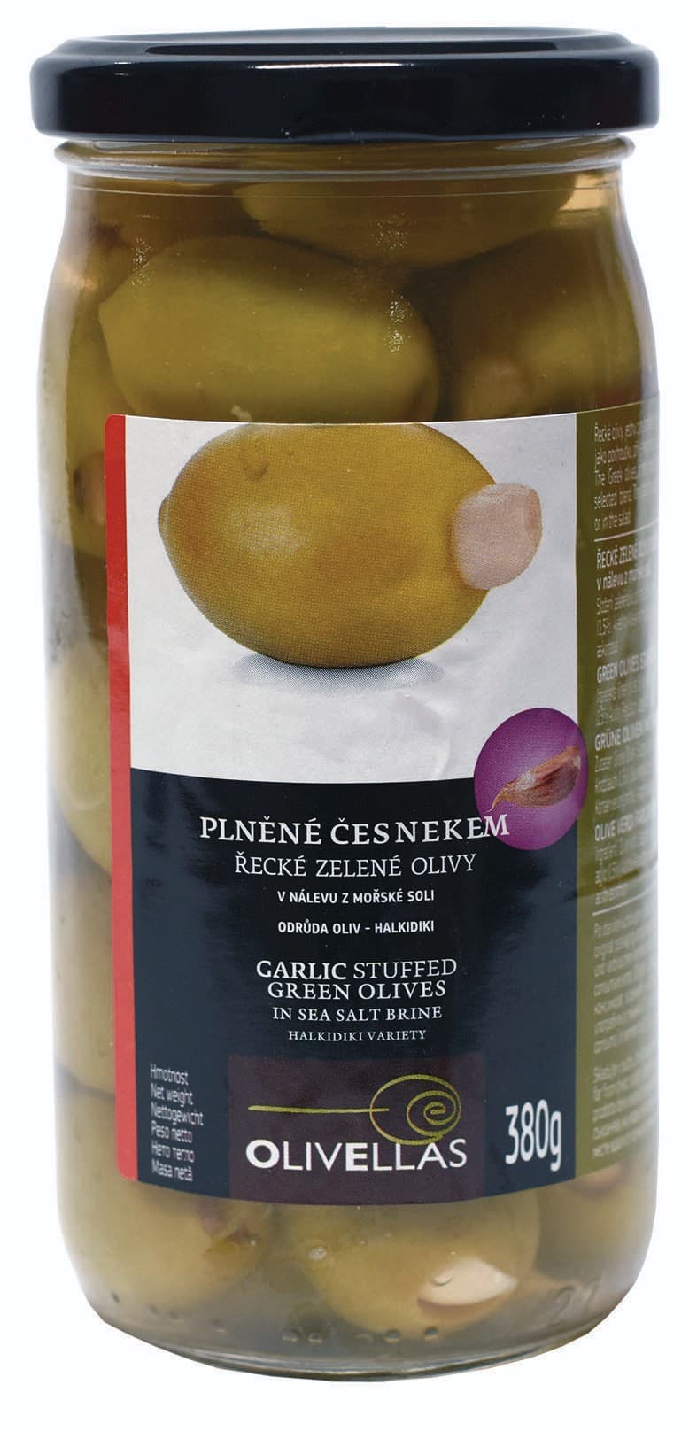Pemap Olivy zelené plněné česnekem 380 g