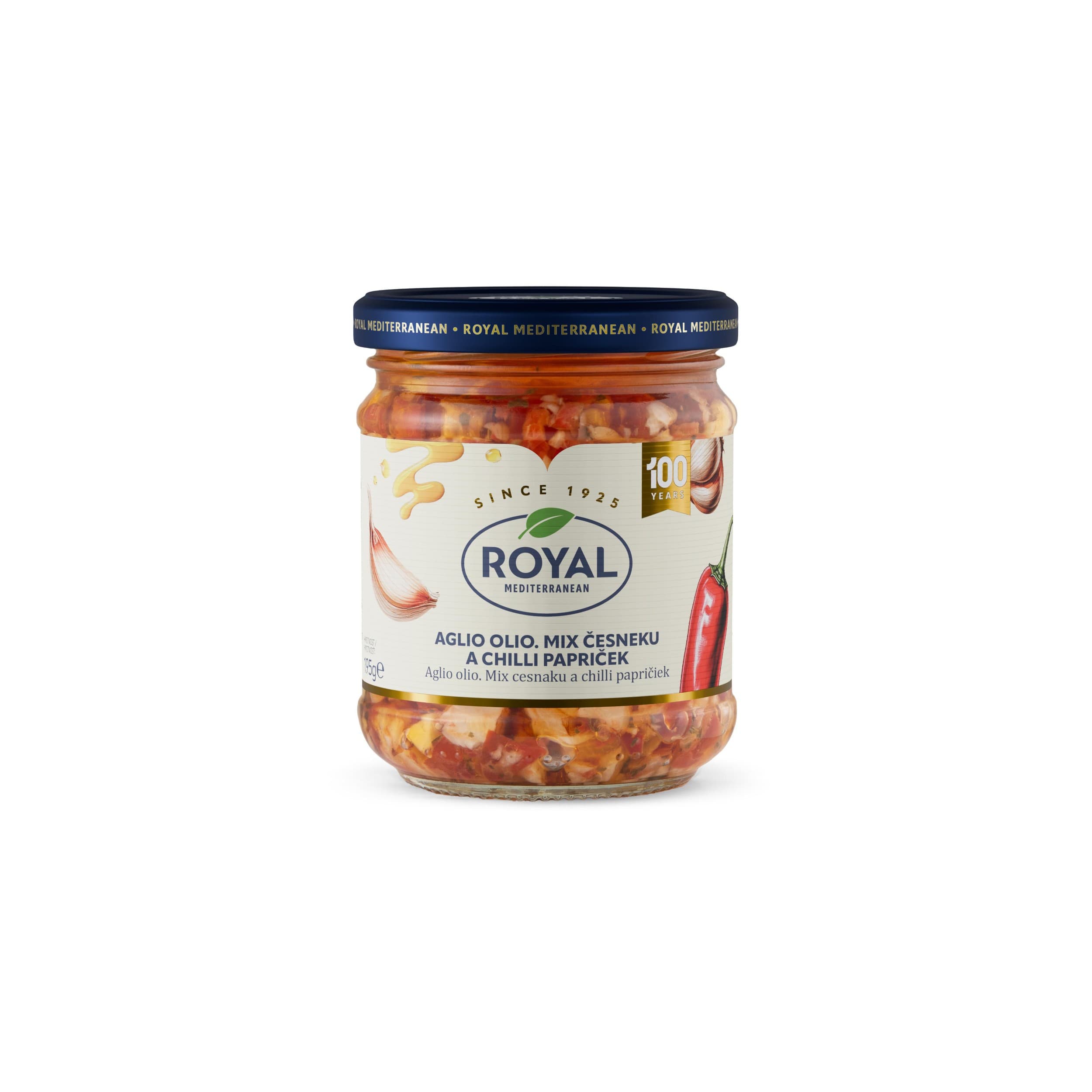 Royal Mix chilli papriček a česneku v oleji 195g