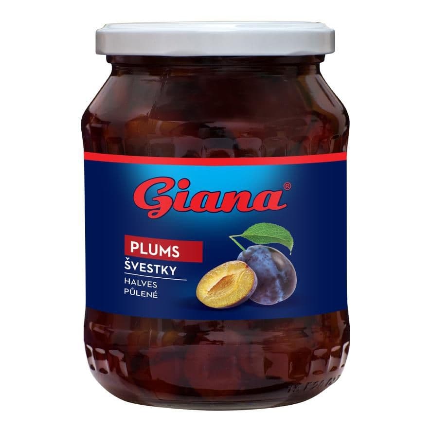 Giana Švestky půlené ve sladkém nálevu 700g