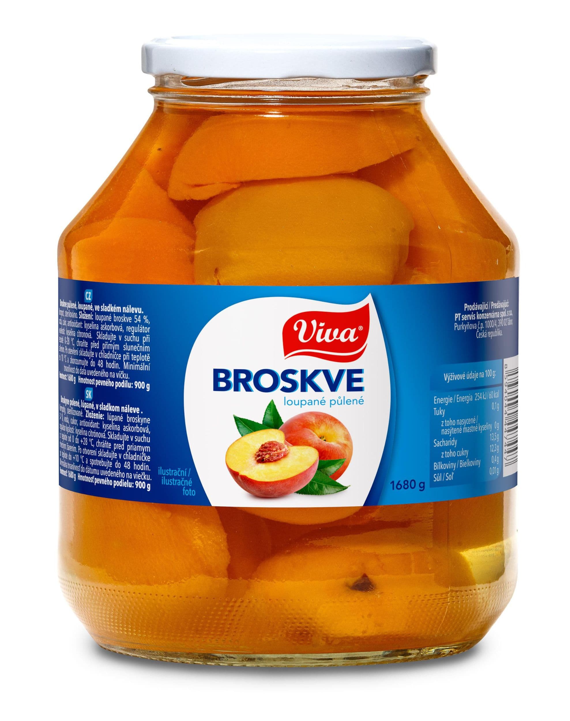 Viva Broskve 1680g