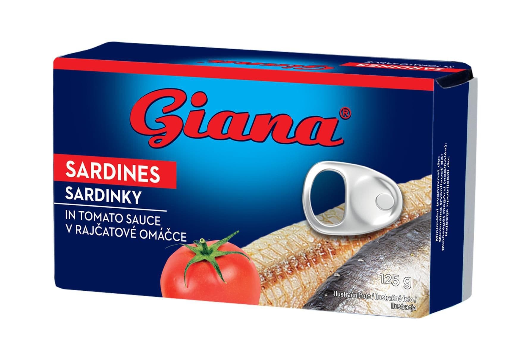 Giana Sardinky v rajčatové omáčce 125 g