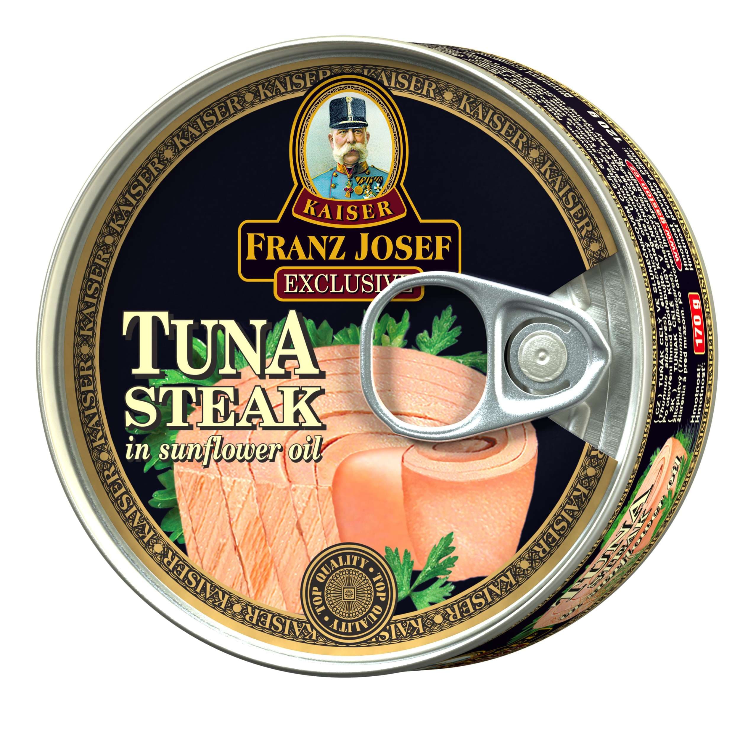 Franz Josef Kaiser Exclusive Tuňák celý ve slunečnicovém oleji 170g