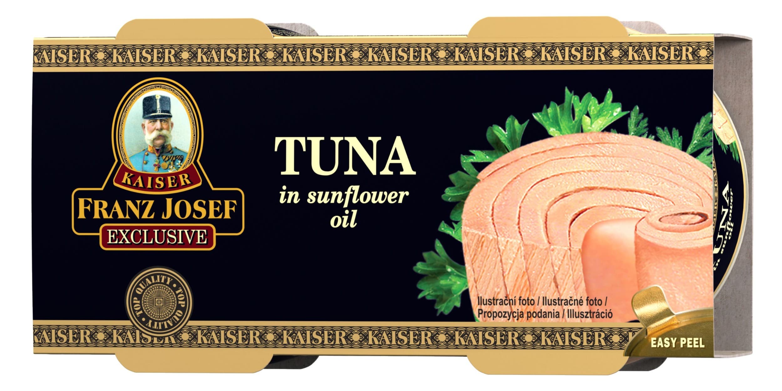 Franz Josef Kaiser Exclusive Tuňák ve slunečnicovém oleji 2 x 80 g