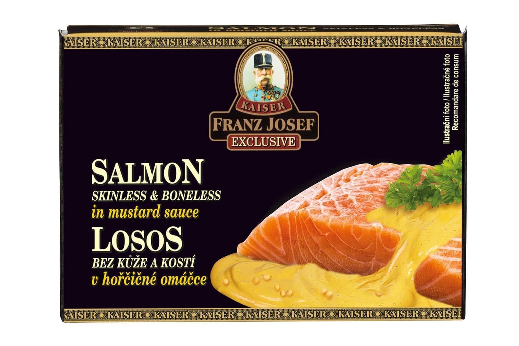 Franz Josef Kaiser Losos bez kůže a kostí v hořčičné omáčce 110 g