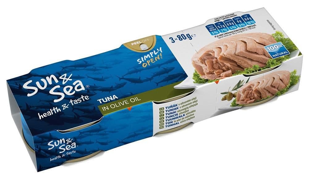 Sun & Sea Tuňák v olivovém oleji 3x80 g