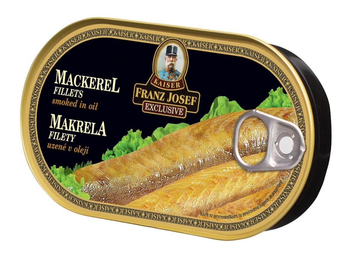Franz Josef Kaiser Exclusive Makrela filety uzené v oleji 170 g