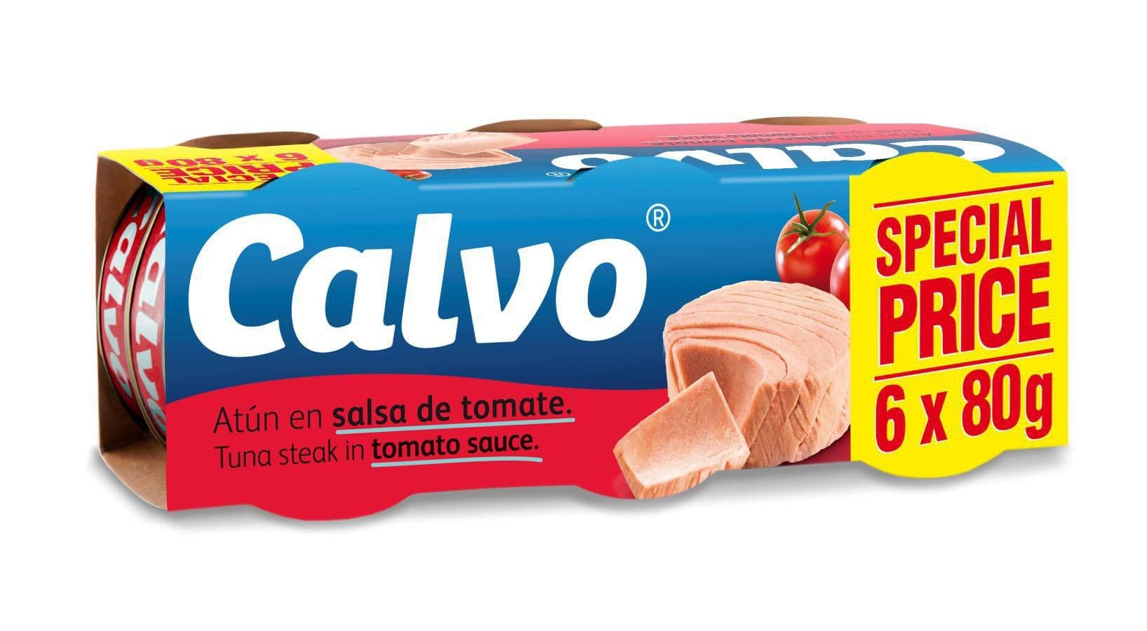 Calvo Tuňák v rajčatové omáčce 6x80 g