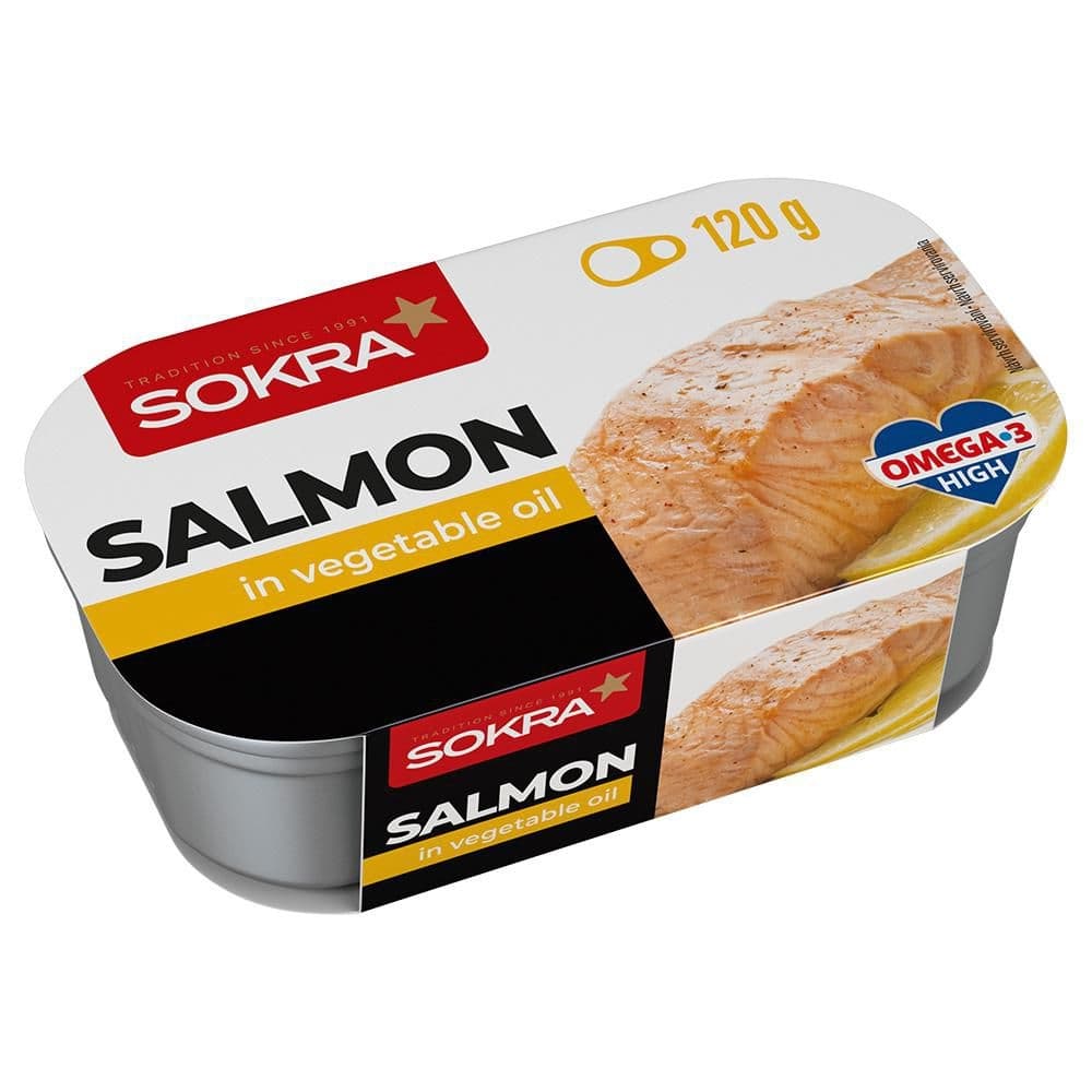 Sokra Losos v rostlinném oleji 120g