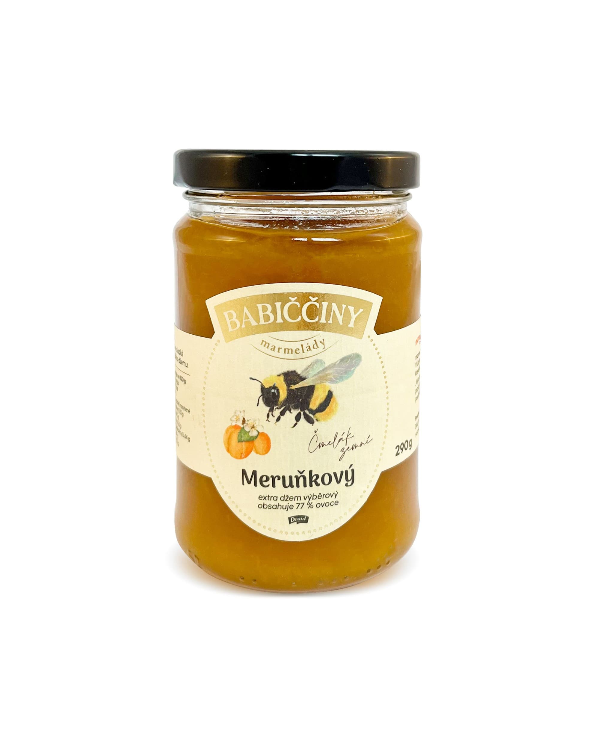 Babiččiny marmelády Meruňkový extra džem výběrový se sníženým obsahem cukru 290 g
