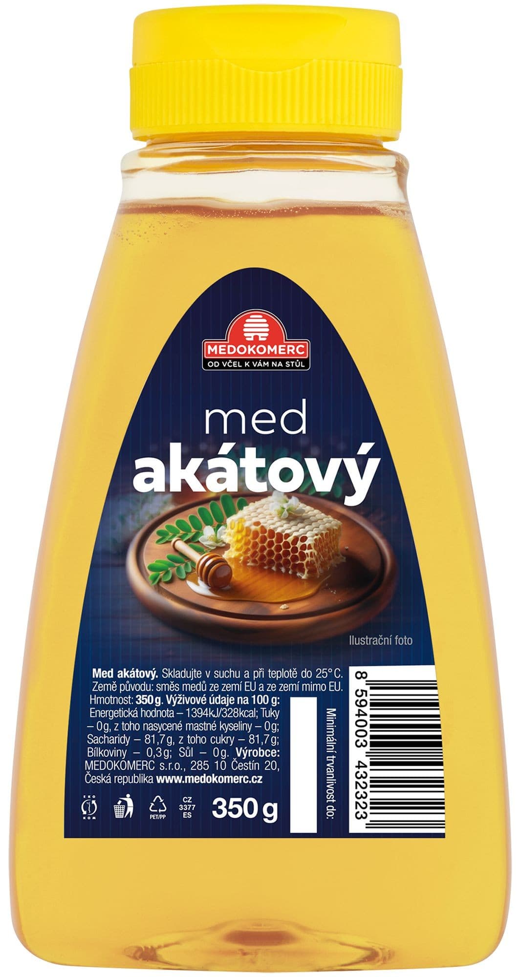 Medokomerc Med akátový dávkovač 350g