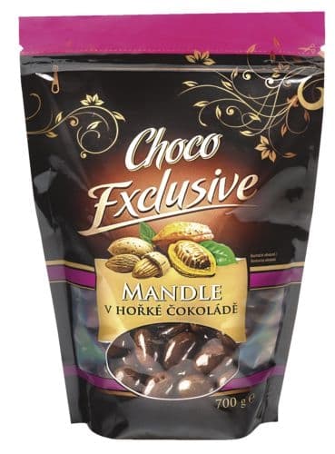Poex Mandle v hořké čokoládě 700 g