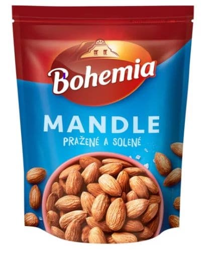 Bohemia Mandle pražené a solené 125g