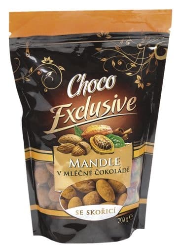Poex Mandle v mléčné čokoládě se skořicí 700 g