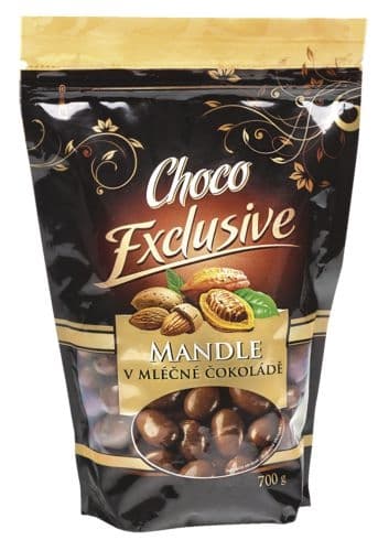 Poex Mandle v mléčné čokoládě 700 g