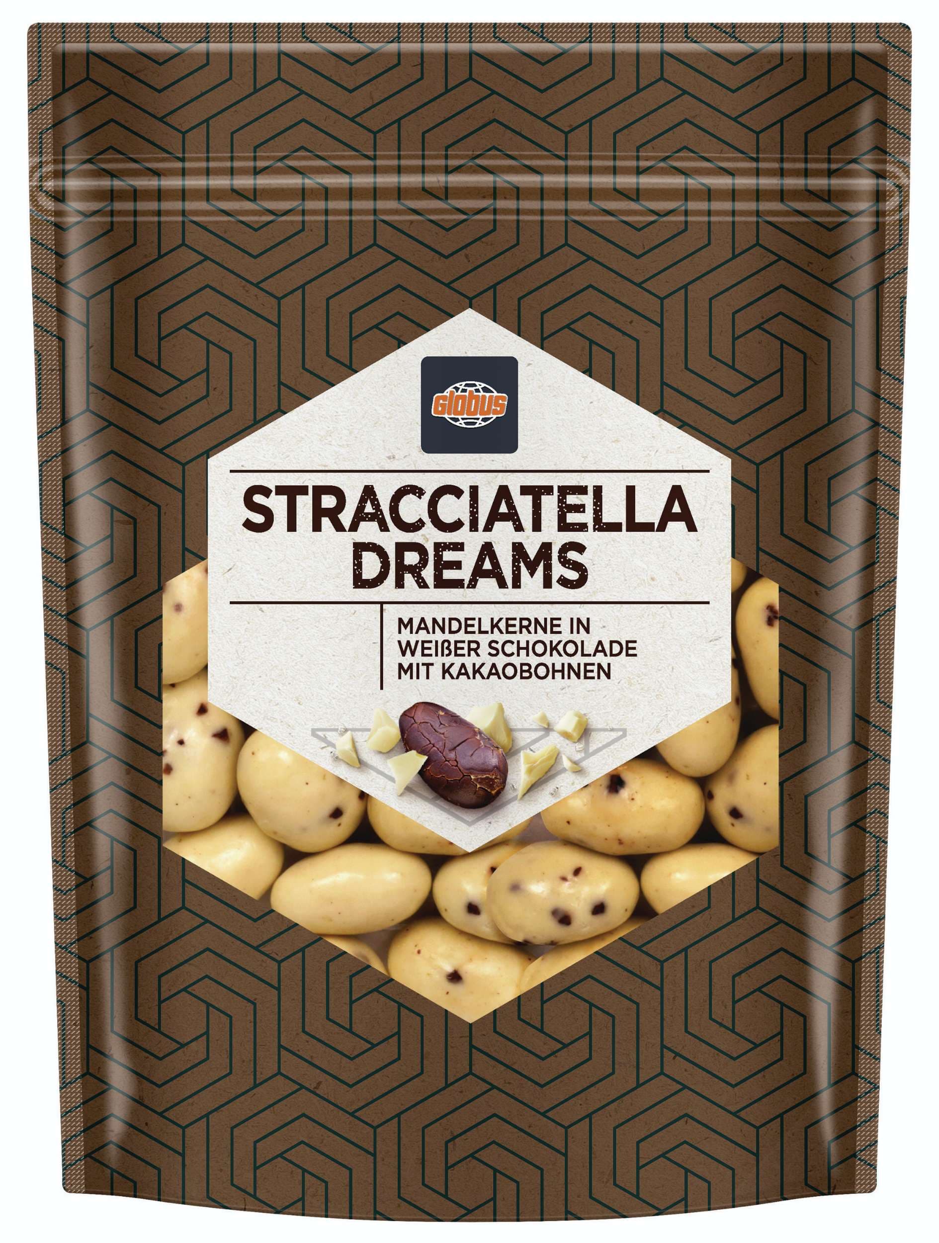 Mandle v čokoládě Stracciatella 150g