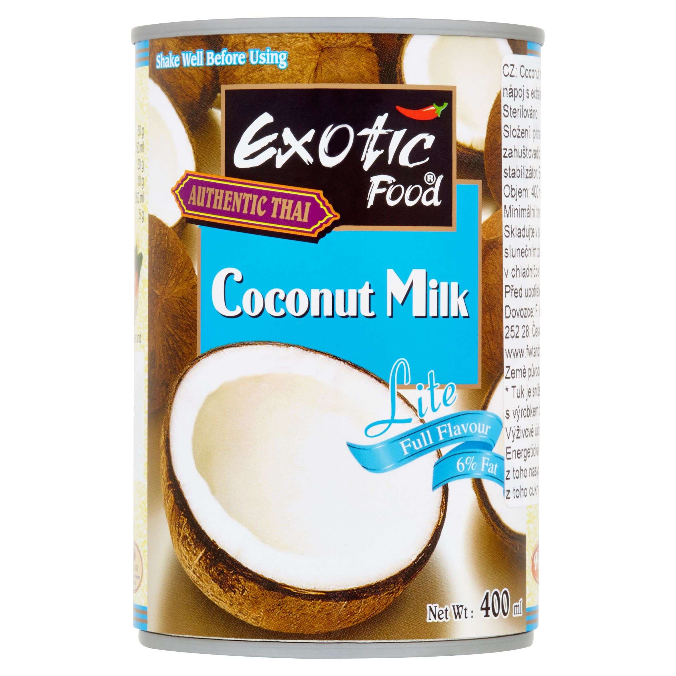 F.W.Tandoori Exotic Food Authentic Thai Coconut Milk Lite 400 ml