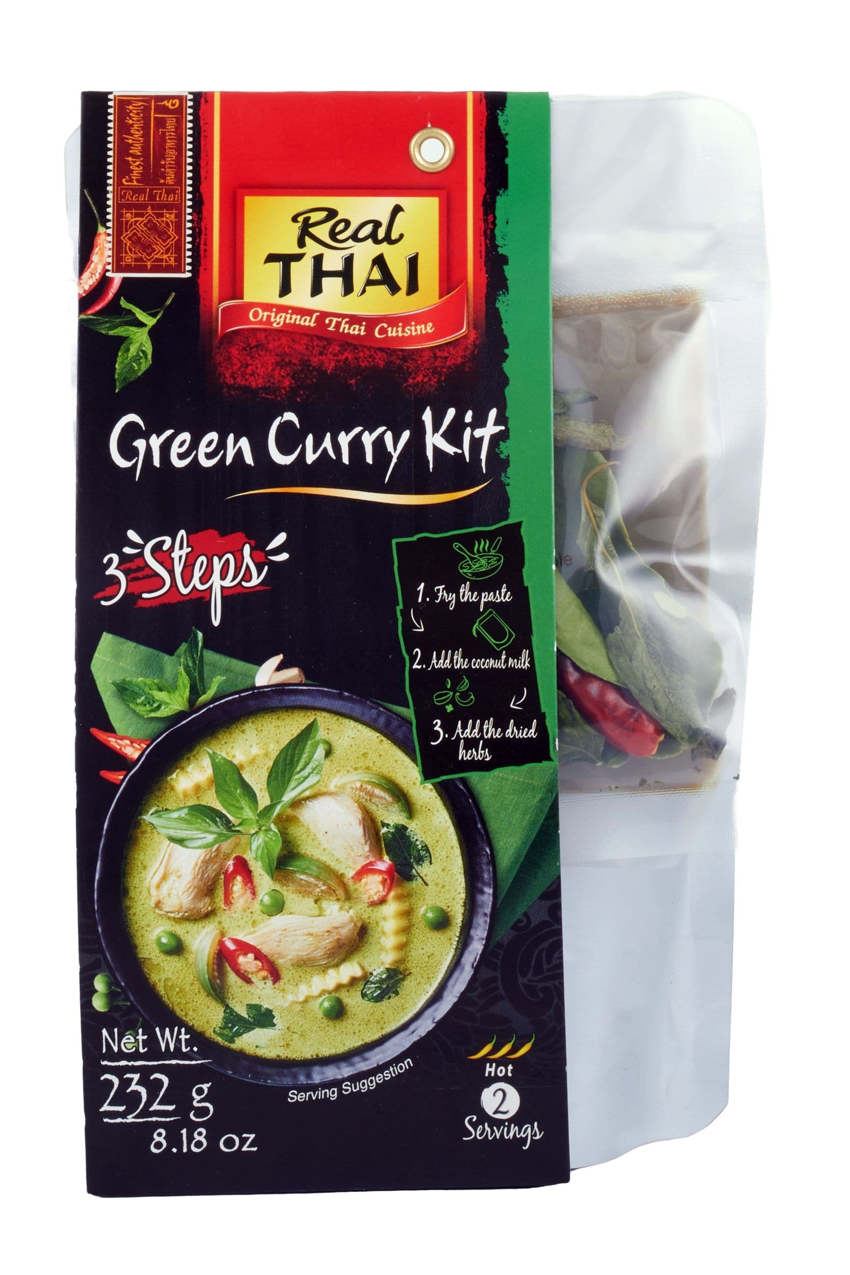 Real Thai Sada na přípravu Zeleného Curry 232 g