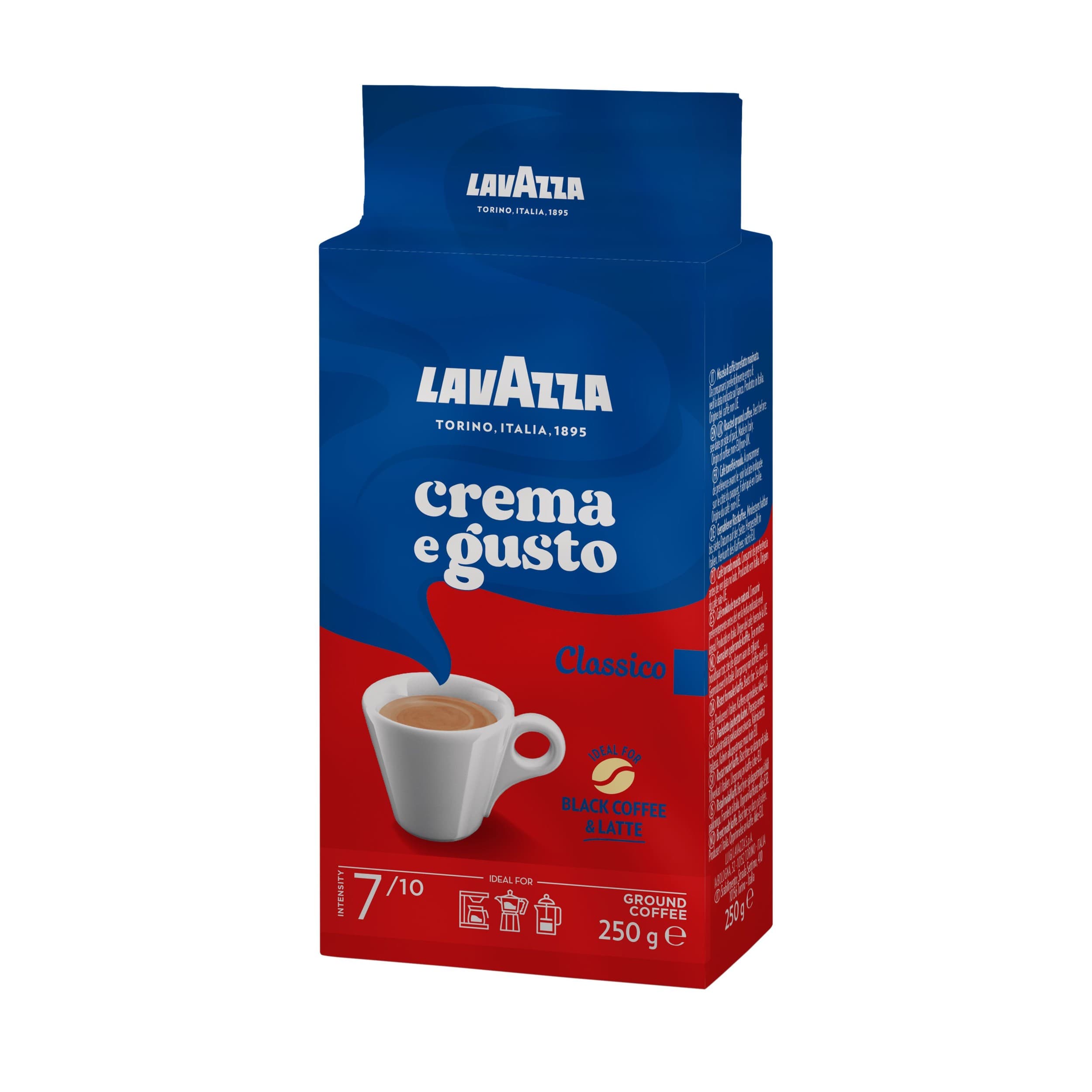 Lavazza Crema e Gusto pražená mletá káva 250g