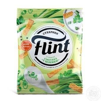 Flint Suchary pšenično-žitné s příchutí zakysané smetany s jarní cibulkou 70g