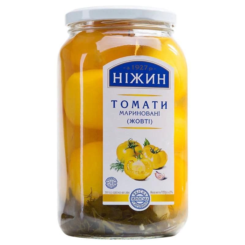 Nizhyn Rajčata marinovaná žlutá 920g