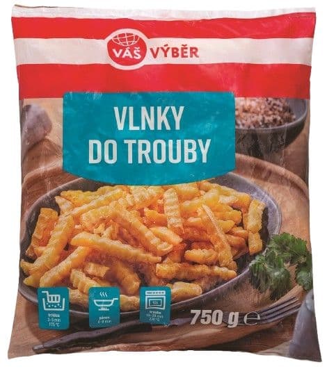 Váš Výběr Vlnky do trouby 10x10 mražené 750g