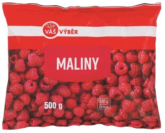 Váš Výběr Mražené maliny 500 g