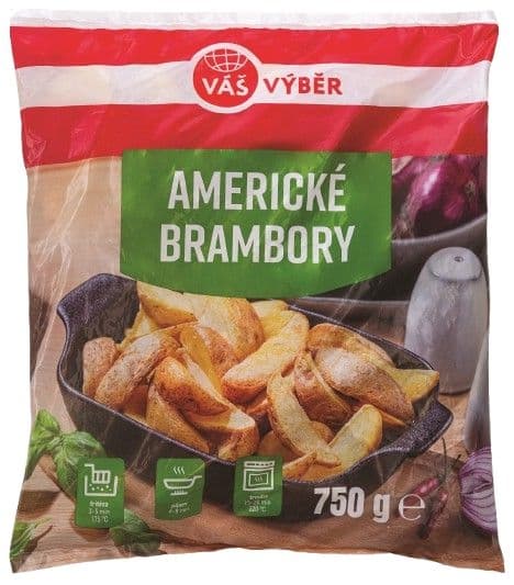 Váš Výběr Americké brambory mražené 750 g