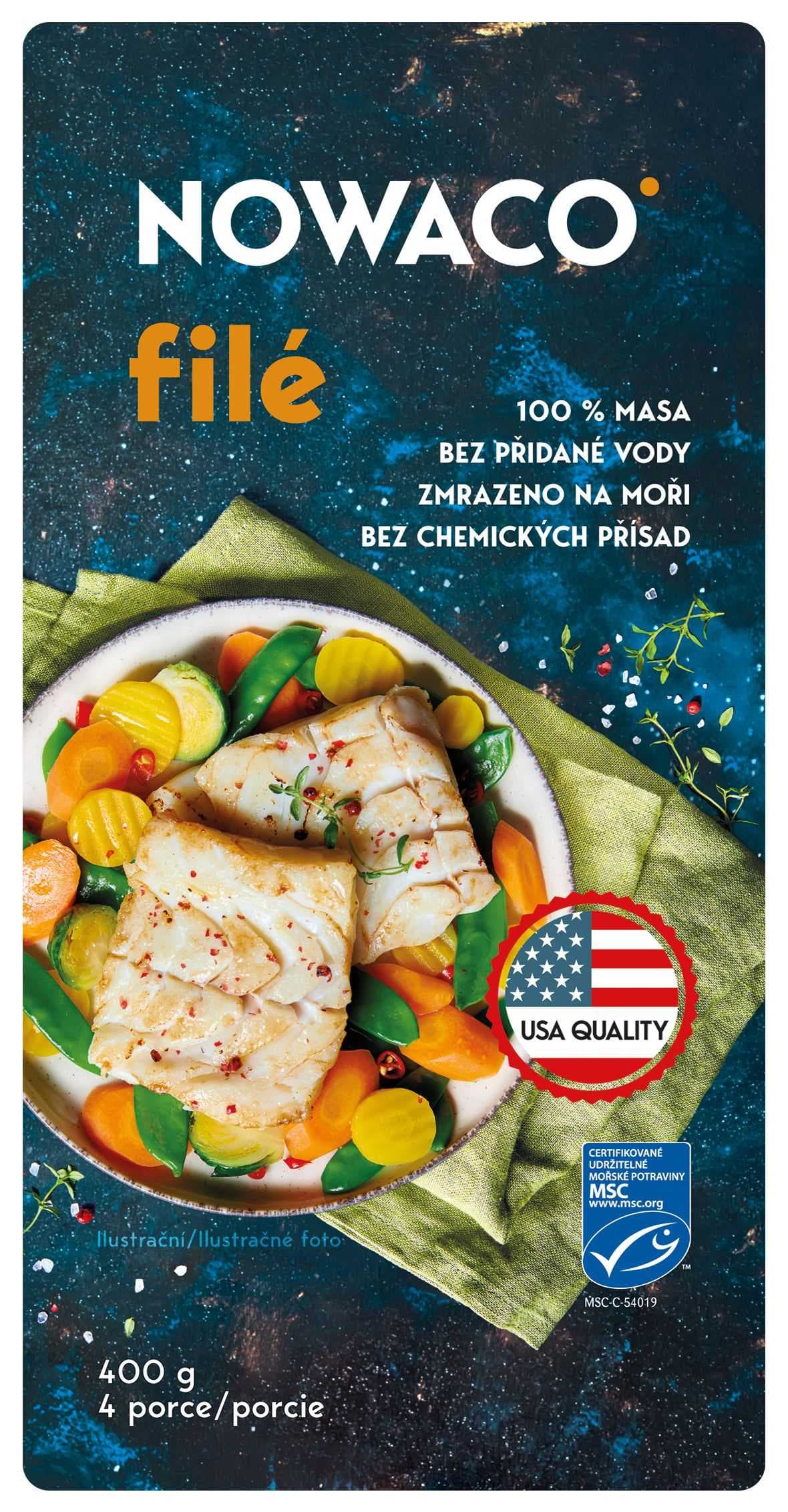 Nowaco Filé z Aljašky mražené 400 g