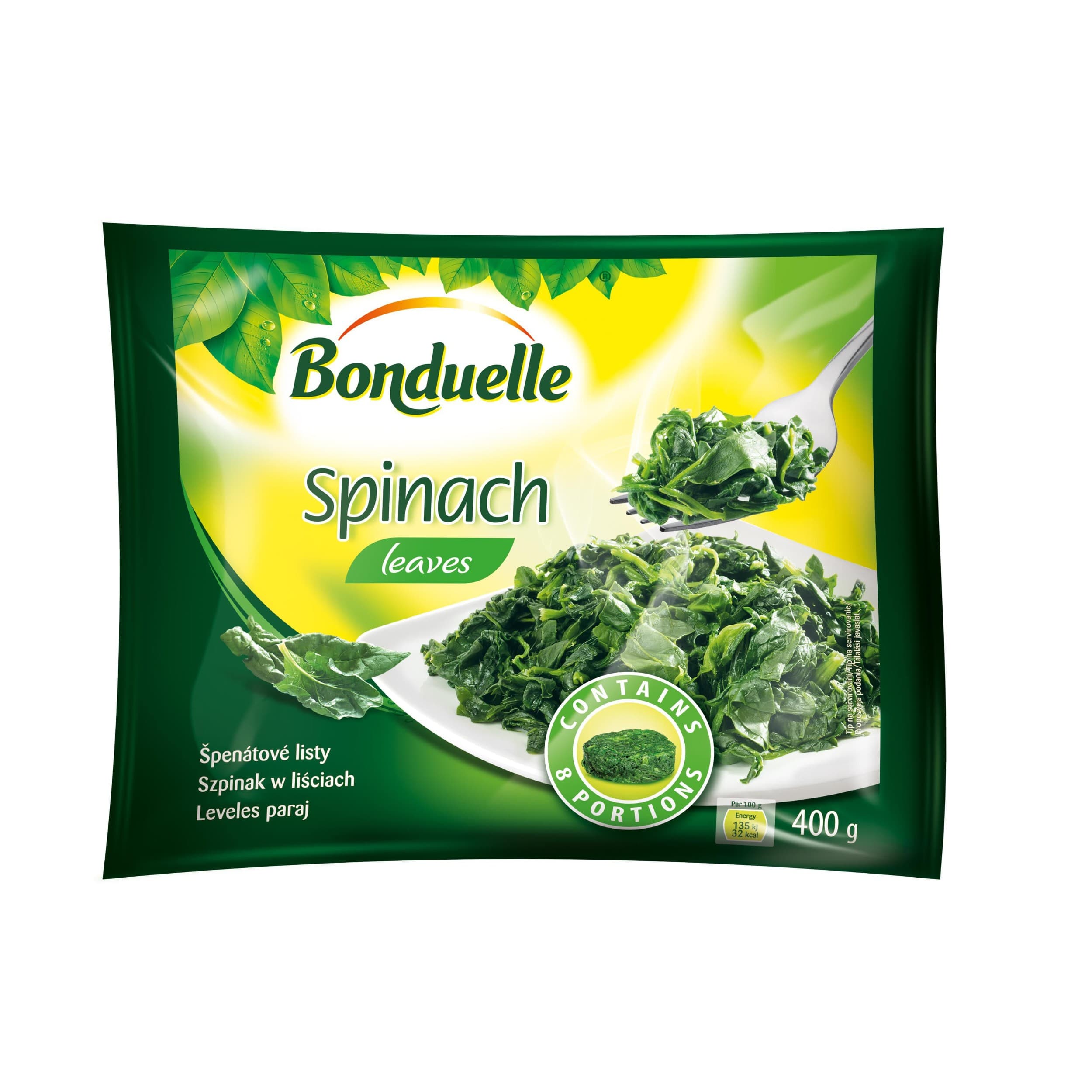Bonduelle Špenátové listy mražené 400 g