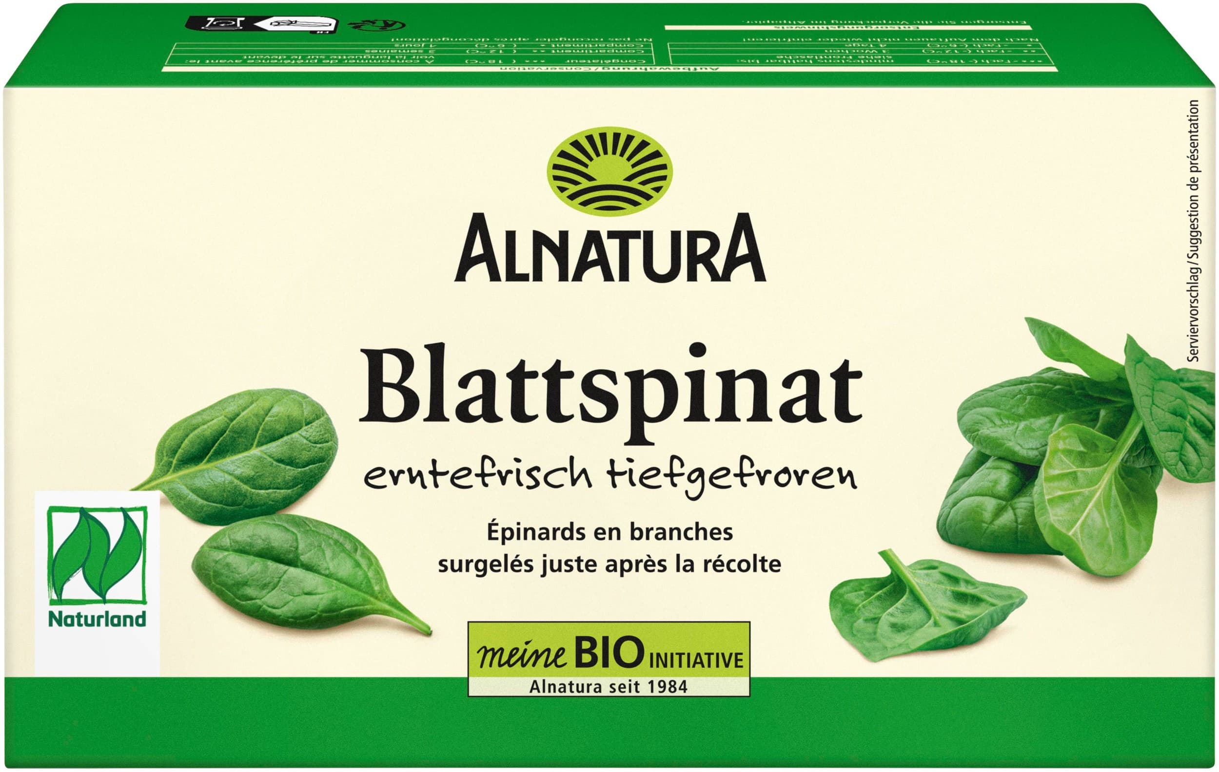 Alnatura BIO Listový špenát mražený 450 g